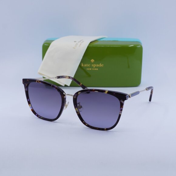 Final Price! Kate Spade MAEVE/F/S 0JBW GB Havana/Grey Sunglasses - Picture 3 of 10